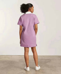 Everlane Organic Cotton Polo Dress in lilac - women's dress - alternate view