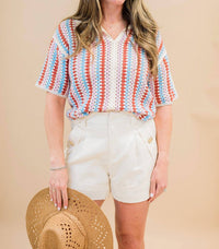 Strut & Bolt Seagrove Linen Shorts in ecru - women's shorts
