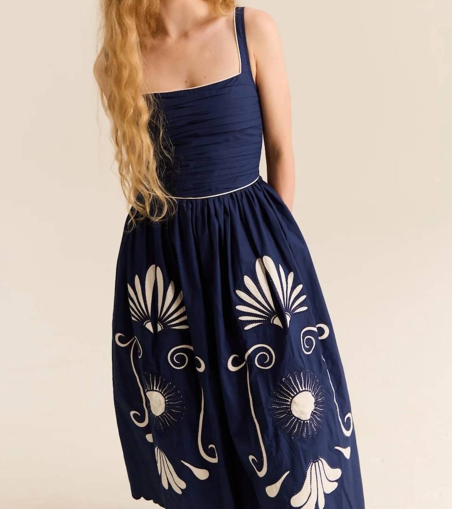 Carolina K - Almara Cotton Poplin Midi Dress