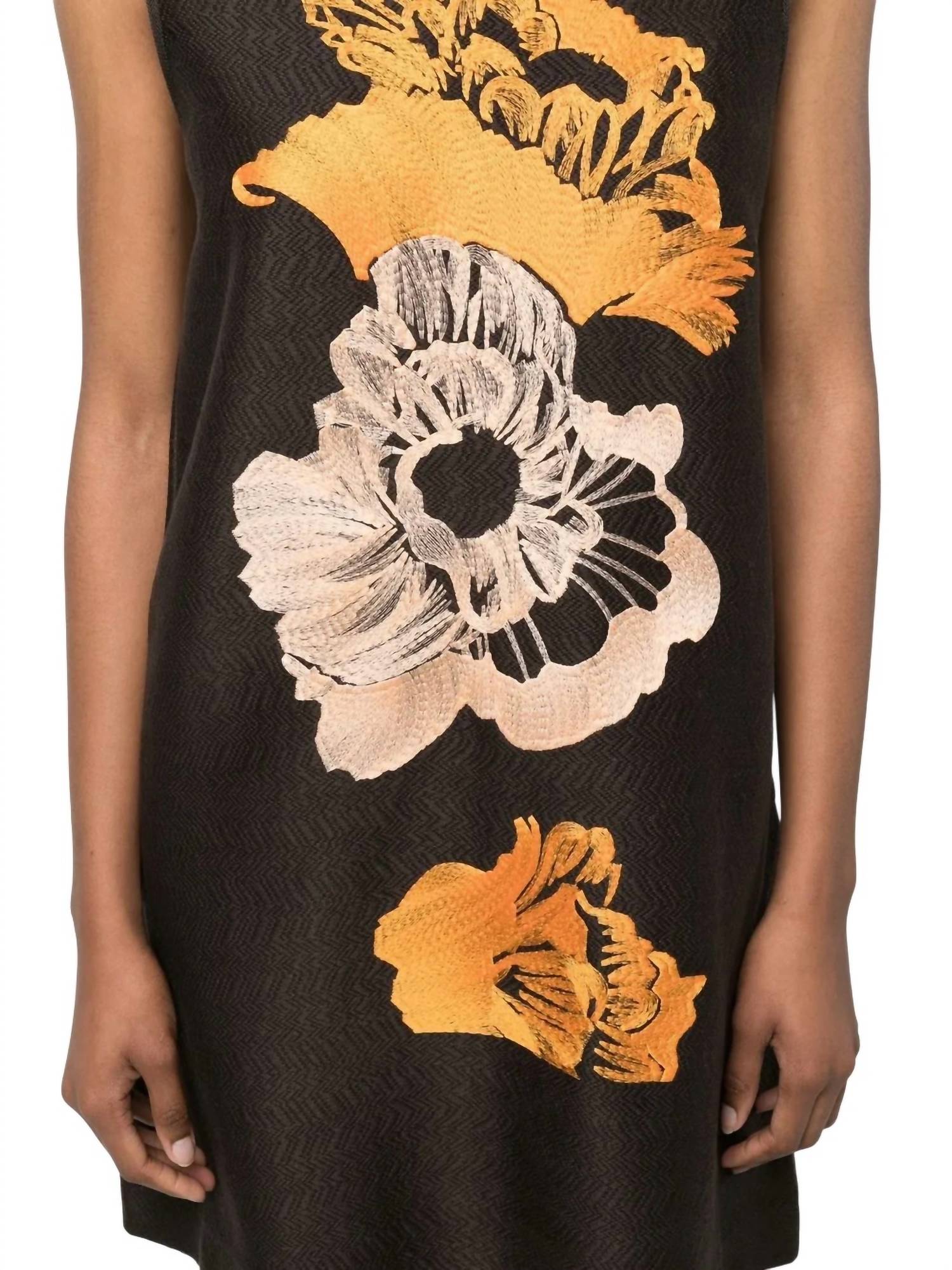 Salvatore Ferragamo - Women's Embroidered-floral Detail Dress