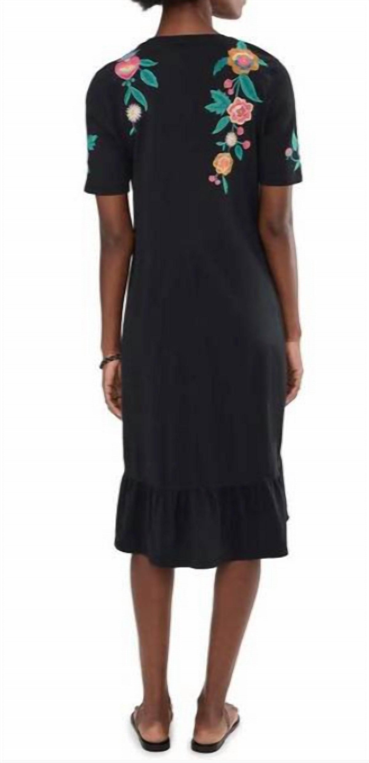 Johnny Was - Ruffle Hem Knit Midi Dress