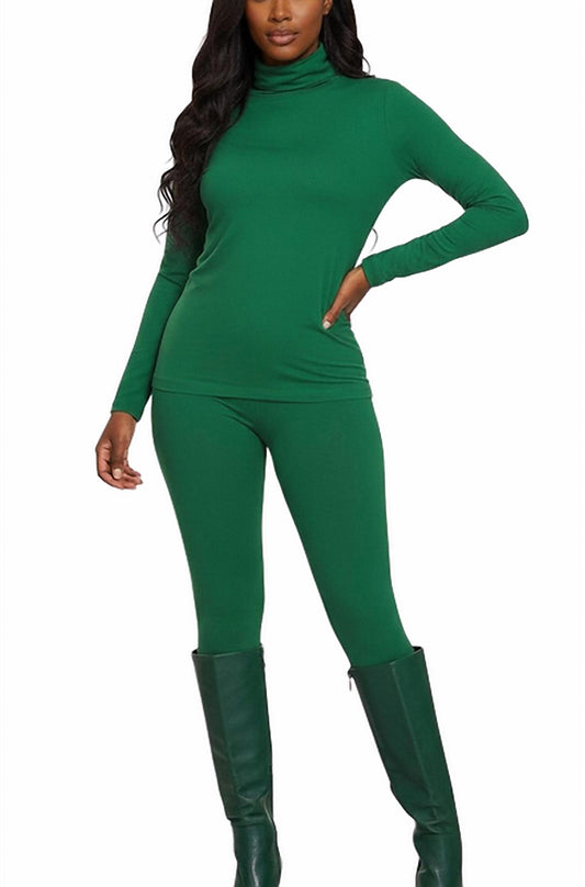 Zenana - Turtleneck Loungewear Set
