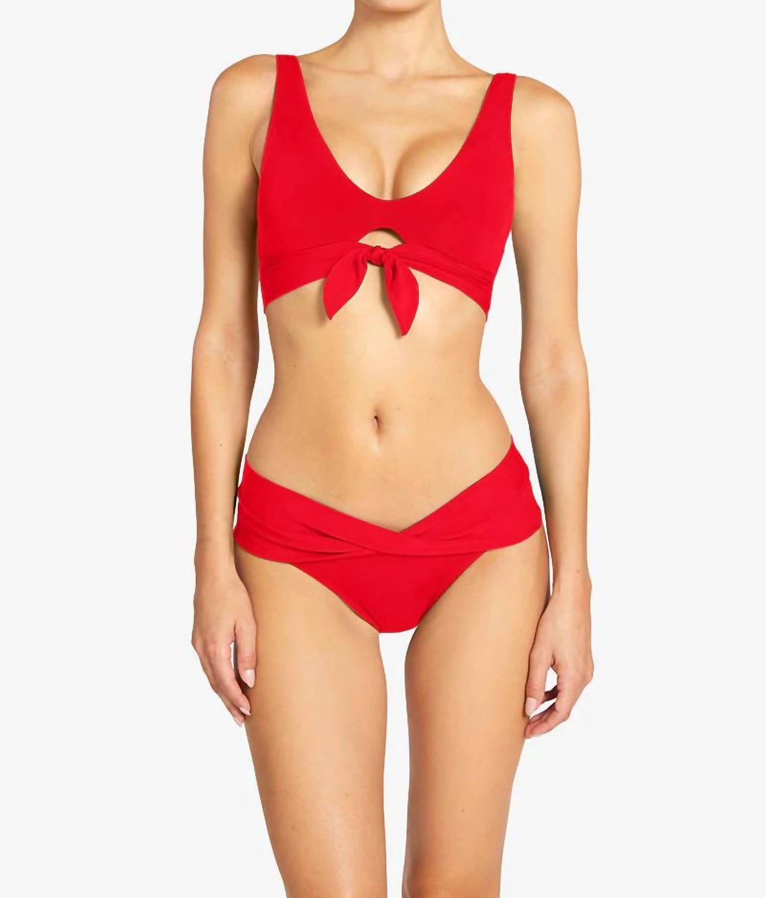 Robin Piccone - Ava Knot Bikini Top & Ava Twist Bikini Bottom Set