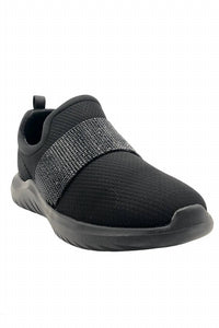 Clarks Women's Nova Way Sneaker in black black - women's sneaker - detail view