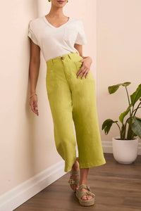 Tribal - Brooke Flowy Wide Crop Pants