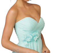 Morilee - Strapless Chiffon Cocktail Dress