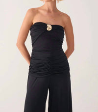 Dress To - Shell Detail Strapless Top