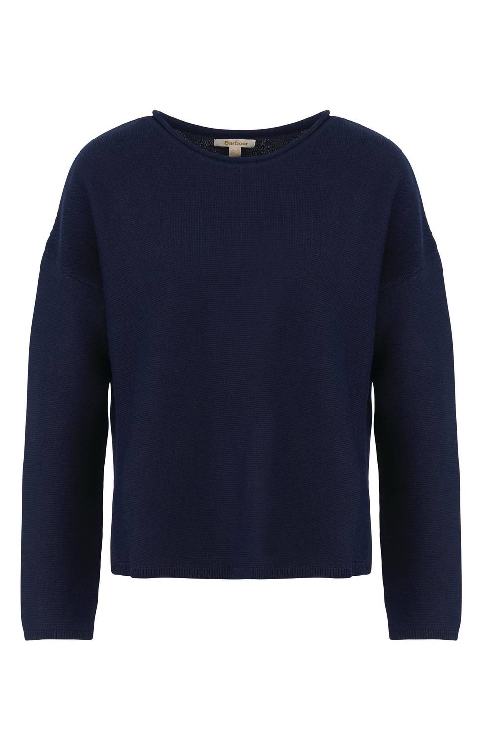 Barbour Women’s Marine Relaxed Fit Cotton Sweater in blue - women's sweater - view 4