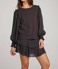 Chaser - Clyde Licorice Blouse