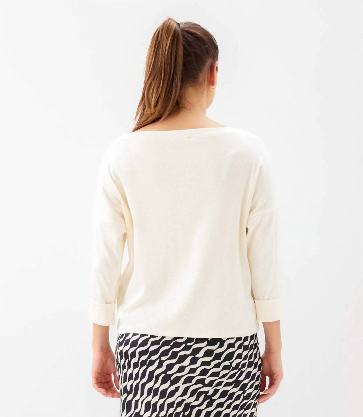 Karen Kane - Ribbed Boatneck Top