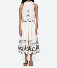 SEA Kingsley Tank Midi Dress in cream - women's dress