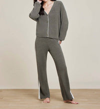 Barefoot Dreams - Contrast Ribbed Slit Pant