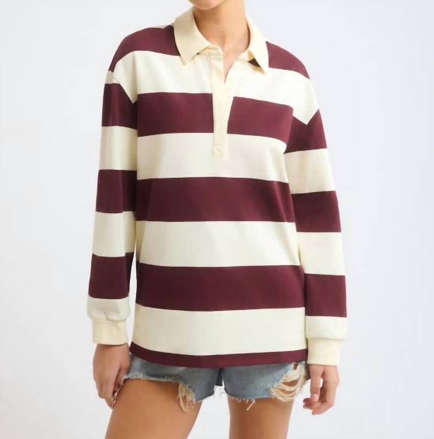 Rumored - Ivy League Pullover Top