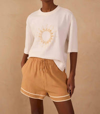 Dress To - Embroidered Sun T-Shirt
