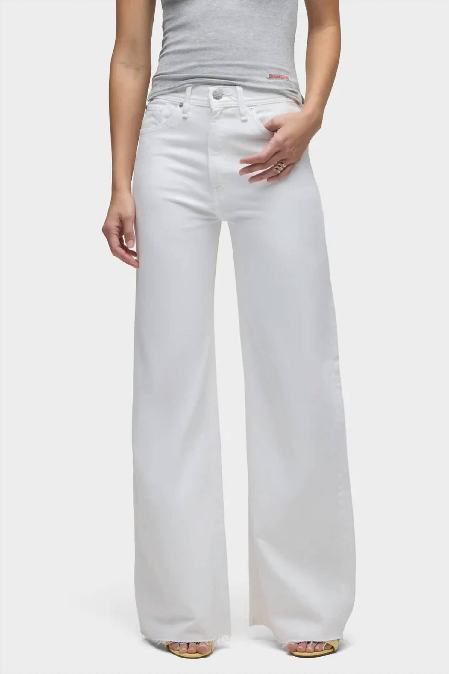 Hudson - Jodie Loose Fit Wide Leg Jean With Flap