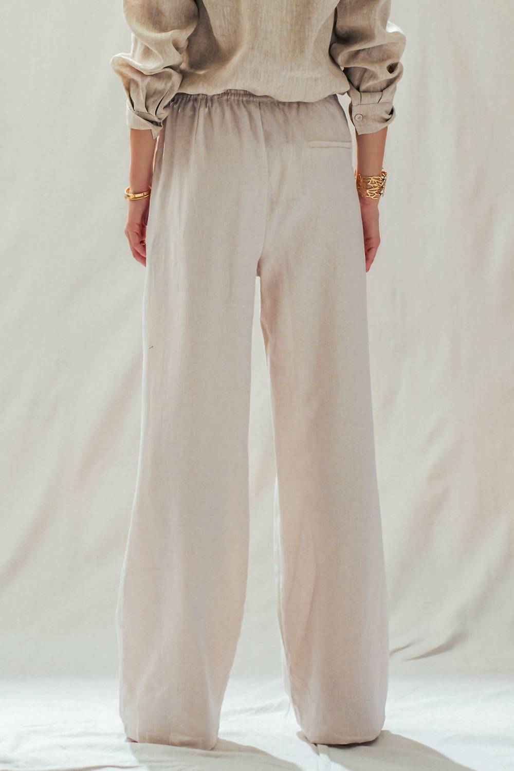 Urban Daizy - Drawstring Waist Wide Leg Pant