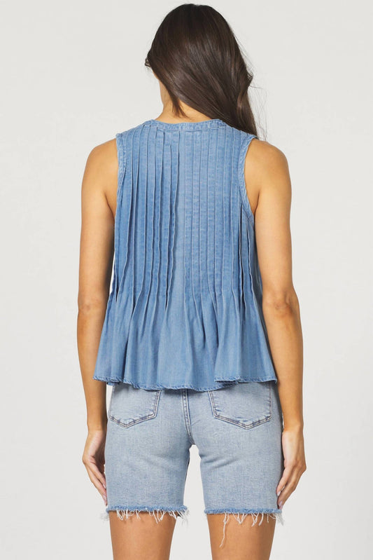 Dear John Denim - Myron Pleated Top