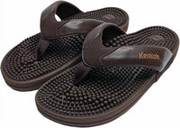 Kenkoh Unisex Genki Acupressure Thong Sandals in brown - men's sandal - alternate view