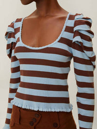 Farm Rio - Striped Knit Blouse