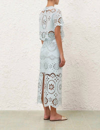 Zimmermann - Awaken Embroidered Skirt