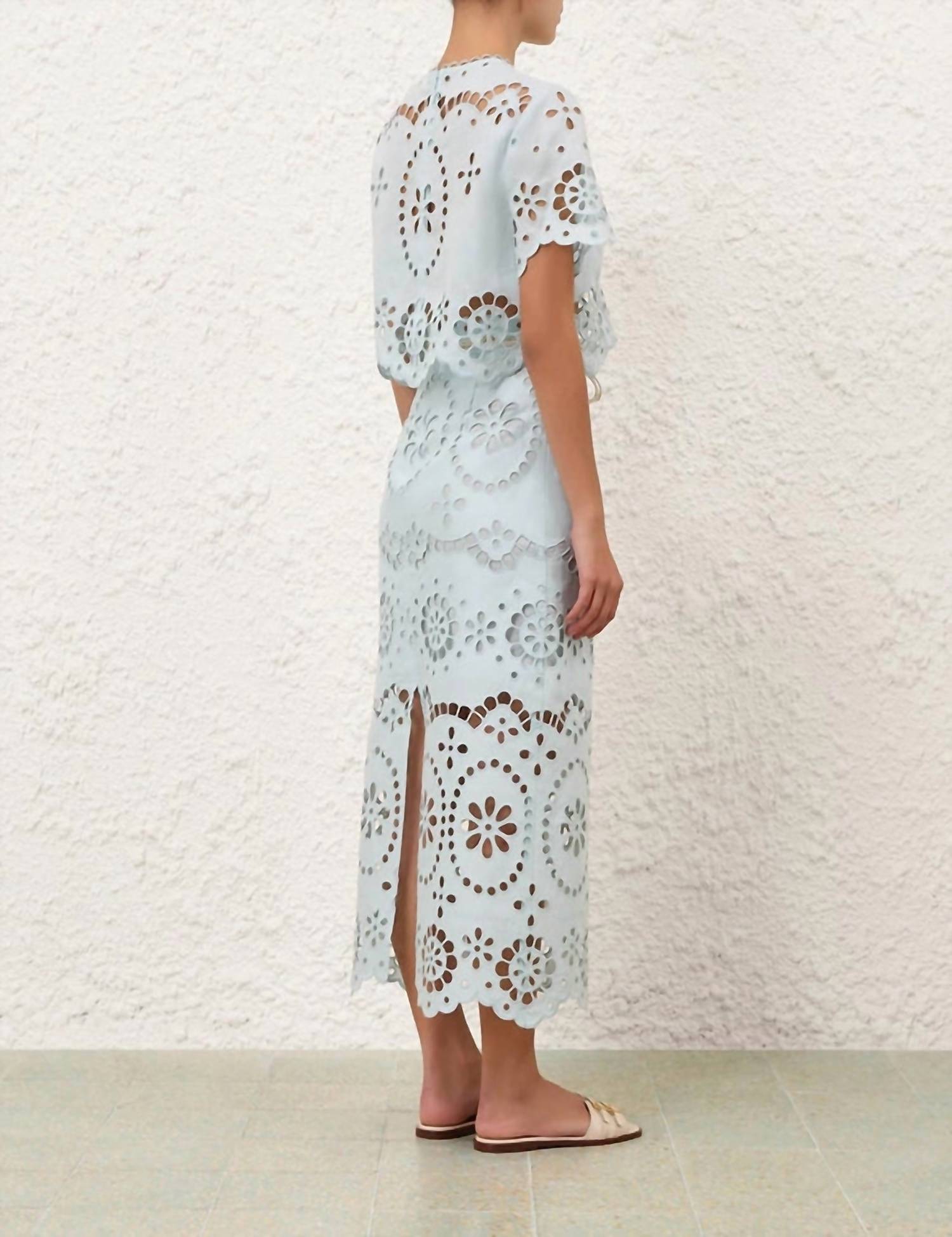 Zimmermann - Awaken Embroidered Skirt