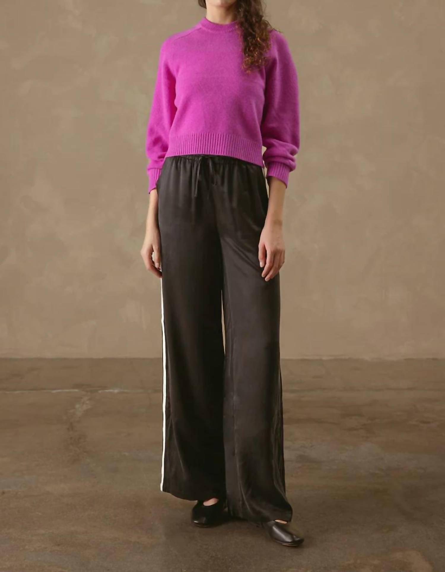 27 Miles Malibu - Alyson Cropped Cashmere Crewneck Sweater