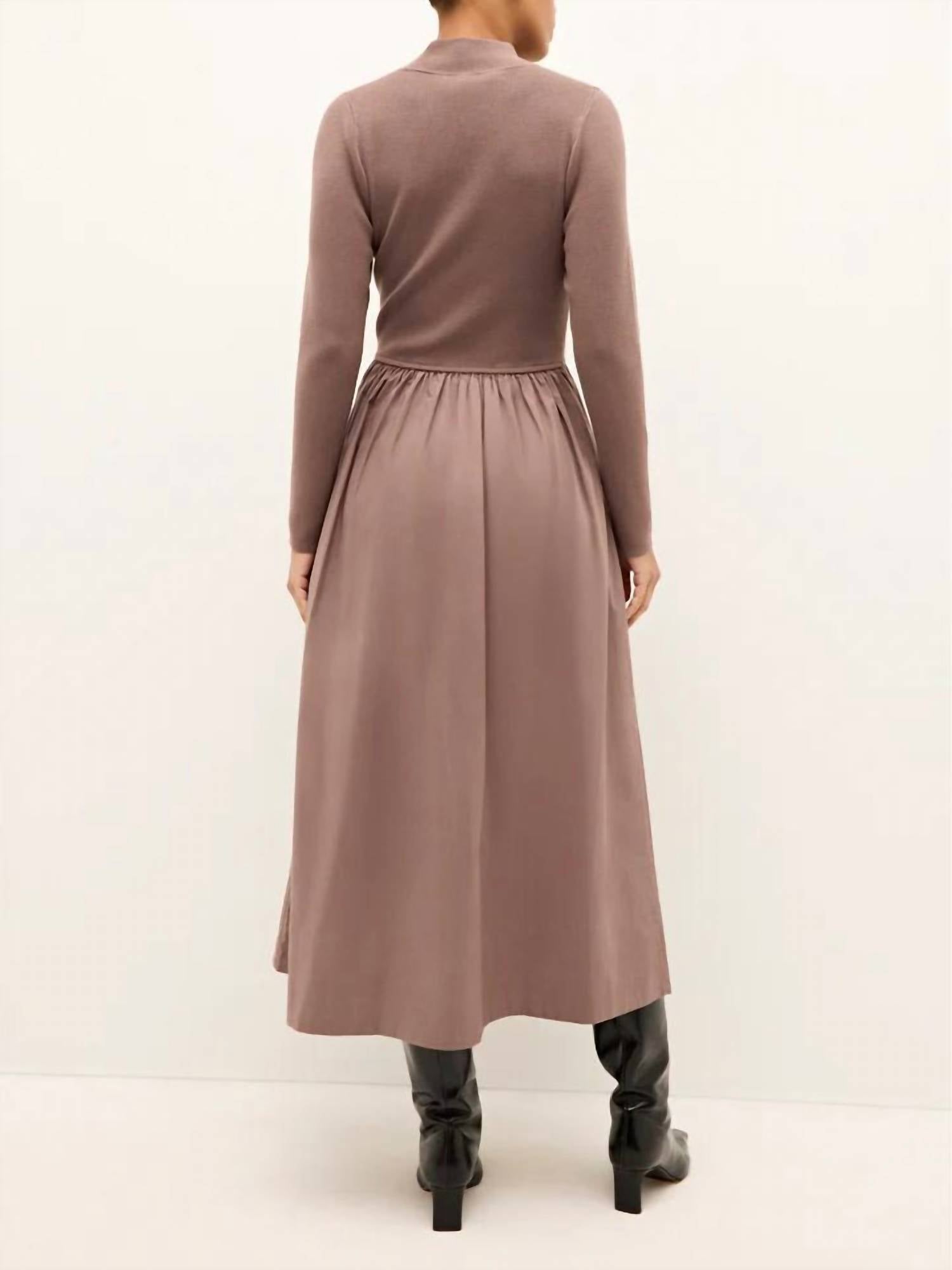Marie Oliver Barrett Dress in elephant - women's dress - detail view
