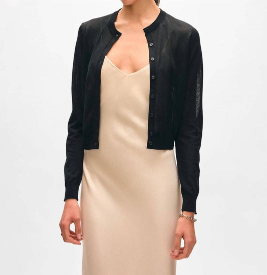 White + Warren - Paperfine Crewneck Cardigan