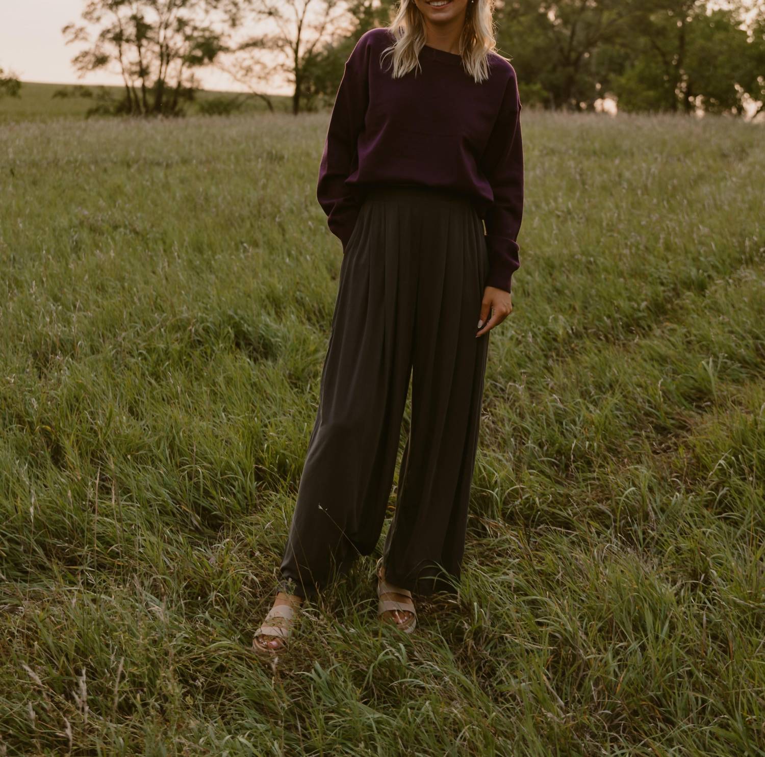 Easel - Rylee Wide-leg Pants