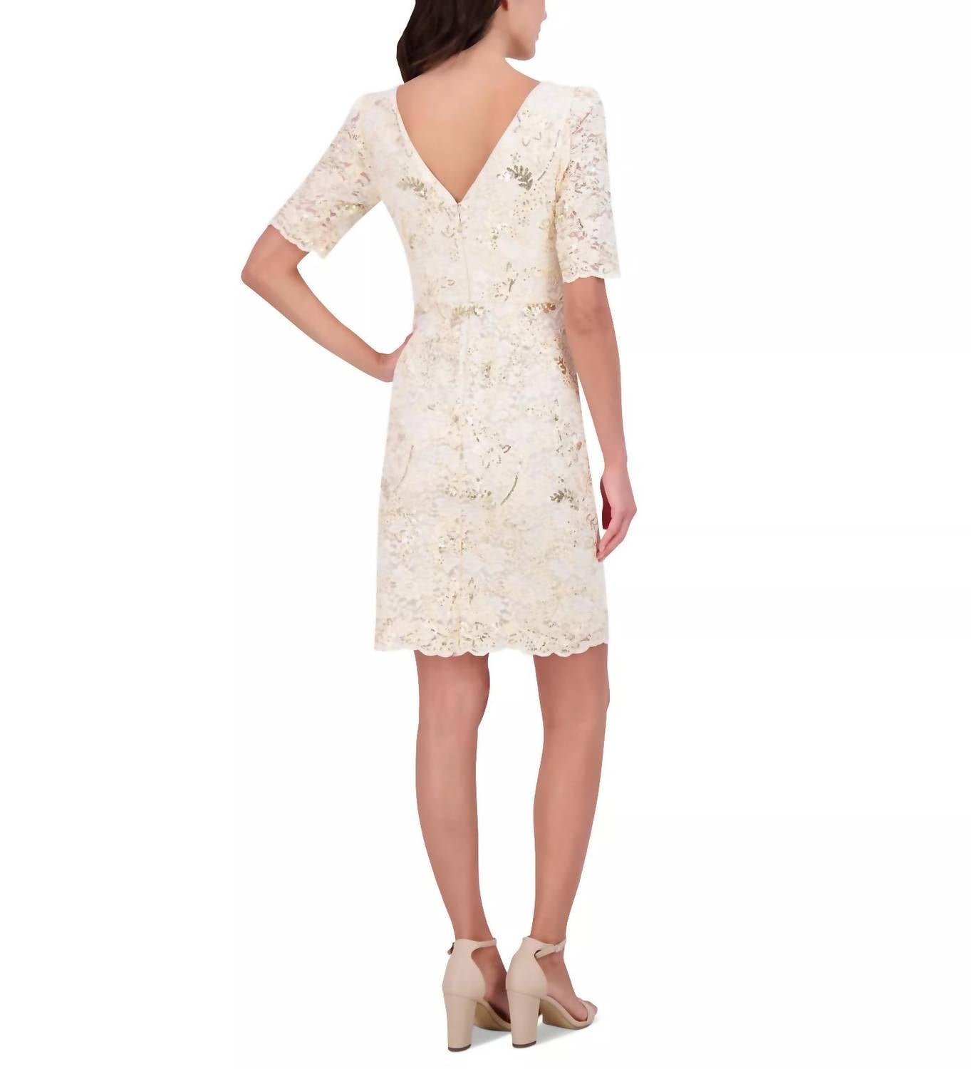 Eliza J - Ivy Embellished Sequin Mini Dress