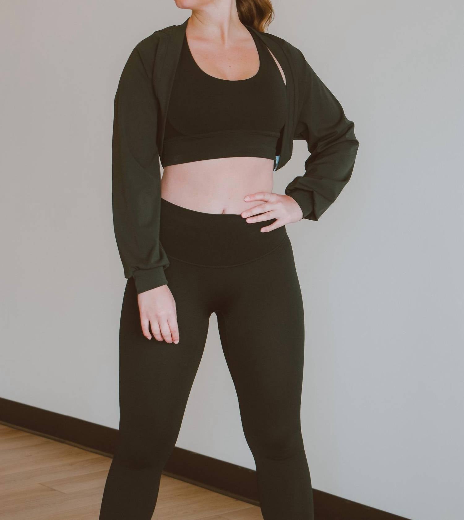 Inspira Pilates Princess Bolero in black - women's cardigan