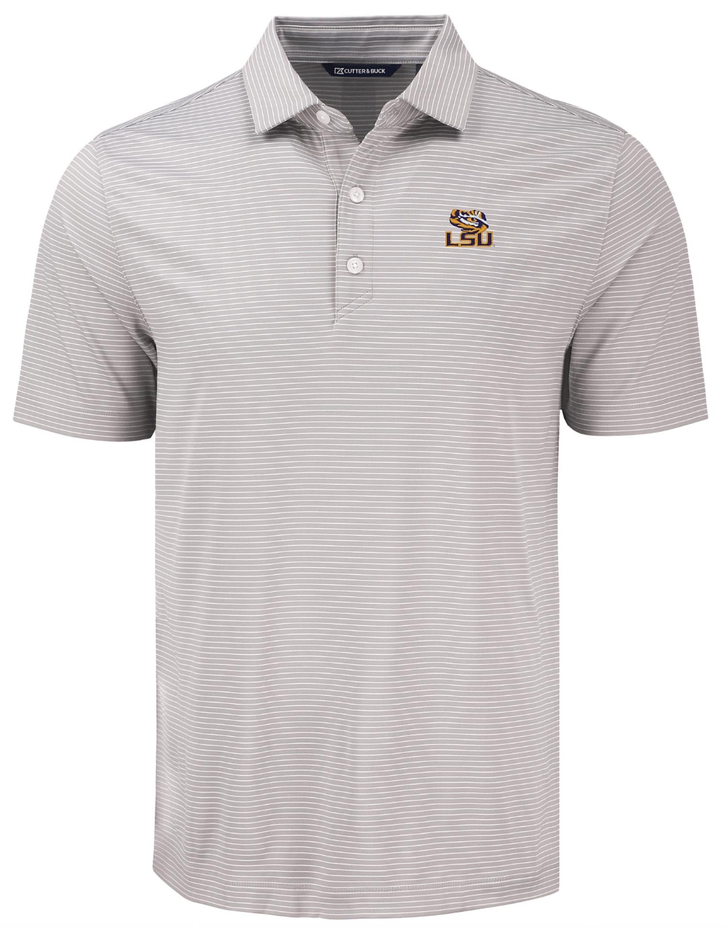 Cutter & Buck - Men's Tigers Eco Fine Line Stripe Stretch Polo