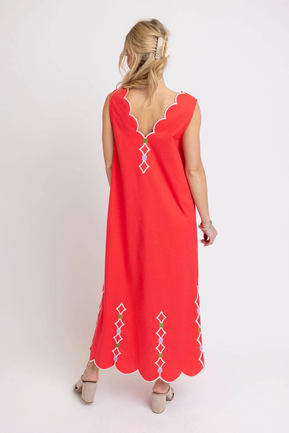 Karlie - Women's Kendra Vneck Scallop Dress