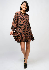 Uncle Frank - Leopard Printed Ruffled Dress