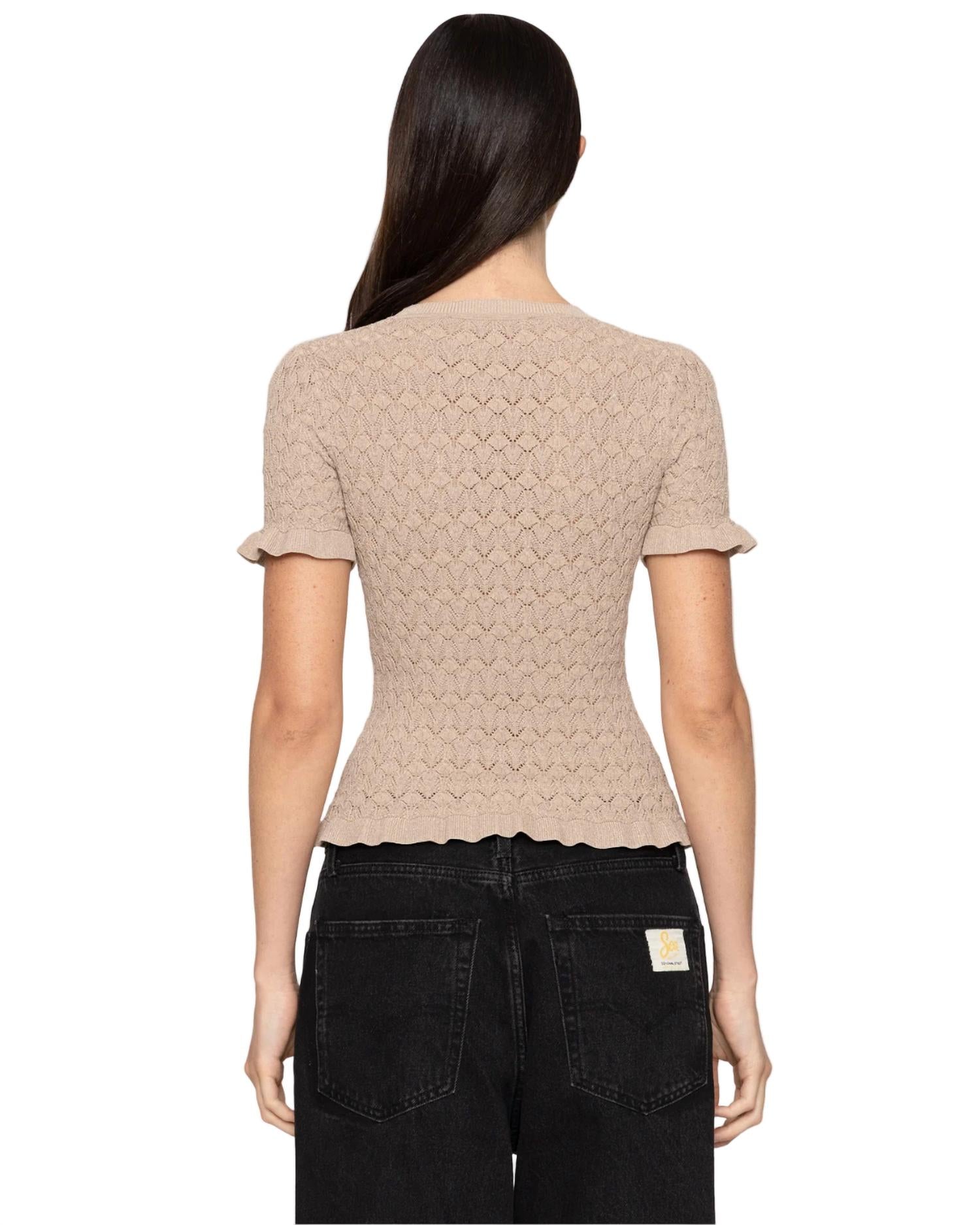 Sea - Ruby Woven Knit Top