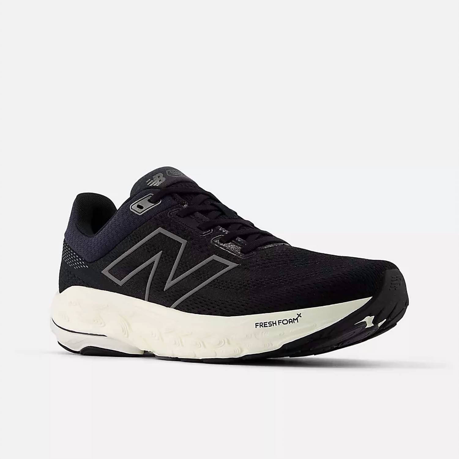 New Balance Men's Fresh Foam X 860v14 Running Shoes in black with phantom sea salt - men's shoe