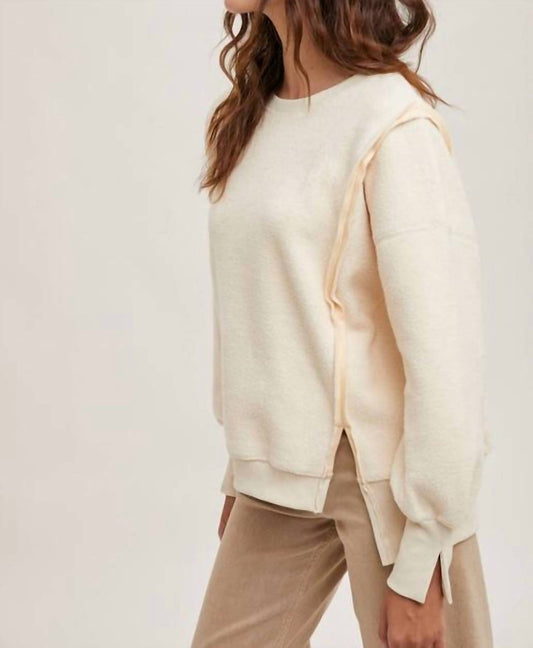 Bluivy - Crewneck Plush Pullover Top