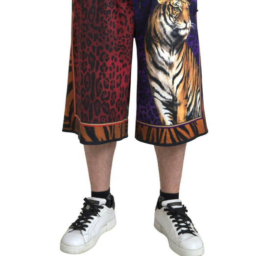 Dolce & Gabbana - Men's Tiger Print Bermuda Shorts