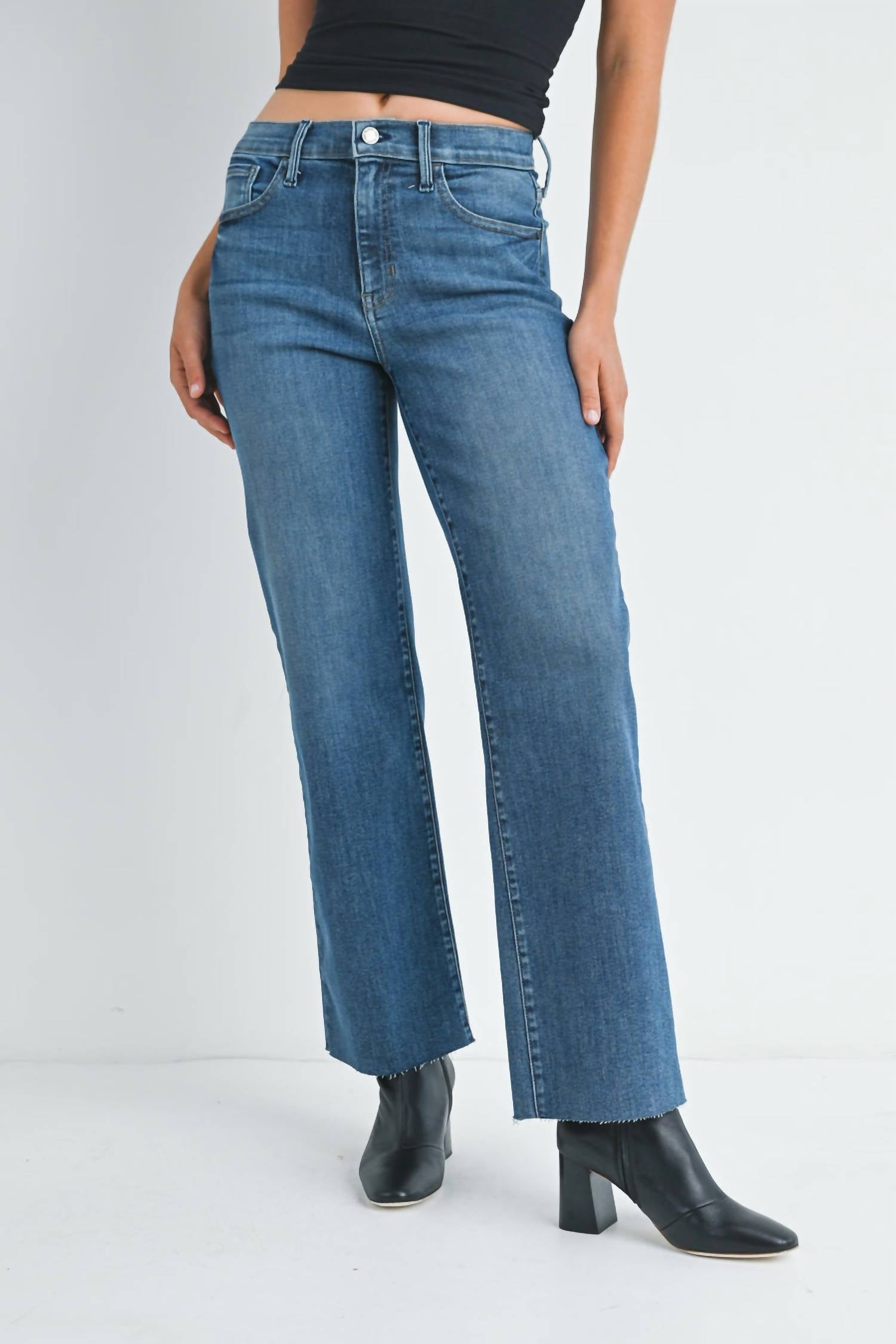 Just Black Denim - Slim Palazzo Scissor Cut Jeans