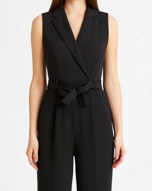 Suncoo - Bold Sleeveless Jumpsuit