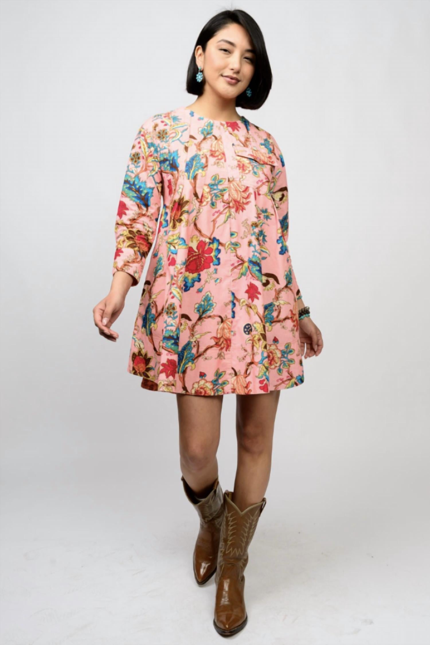 Ivy Jane - Tuck And Swing Long Sleeve Dress