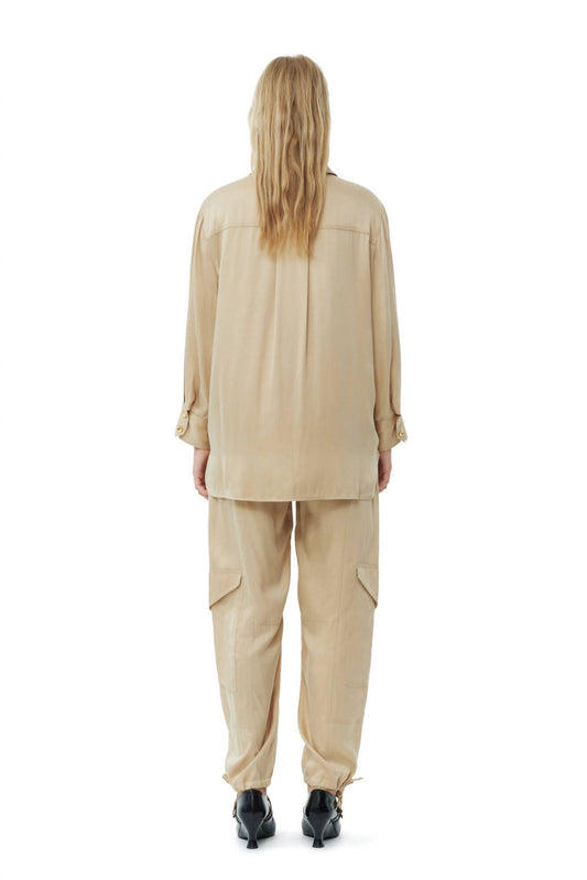 Ganni - Washed Satin Shirt
