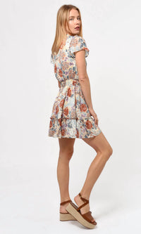 Greylin - Keina Flutter Sleeve Mini Dress