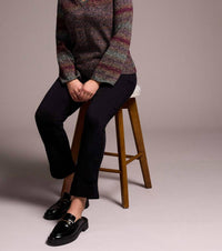 Tribal - Combed Cotton V-neck Sweater