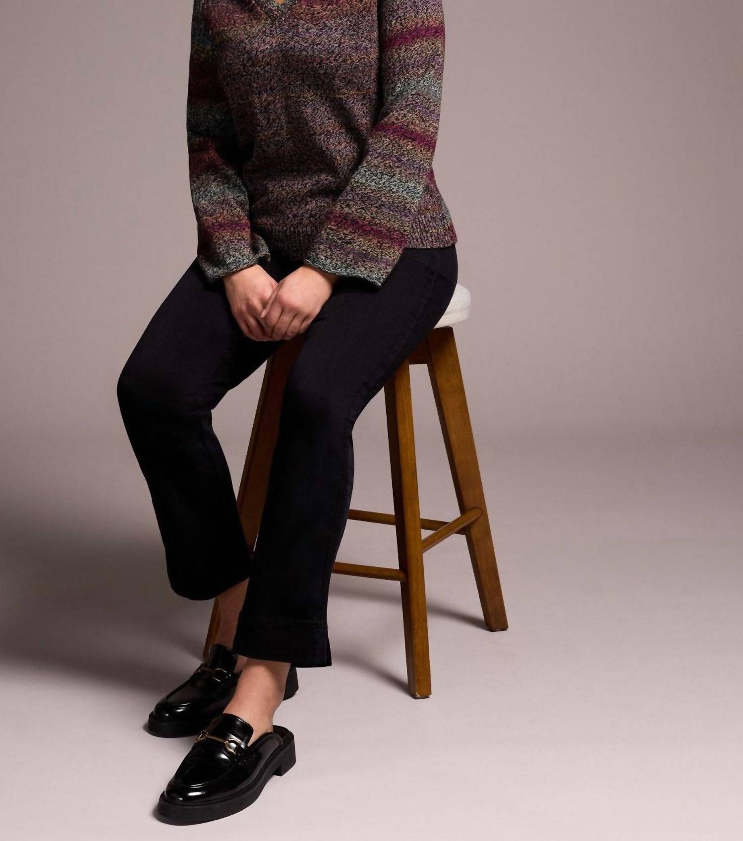 Tribal - Combed Cotton V-neck Sweater
