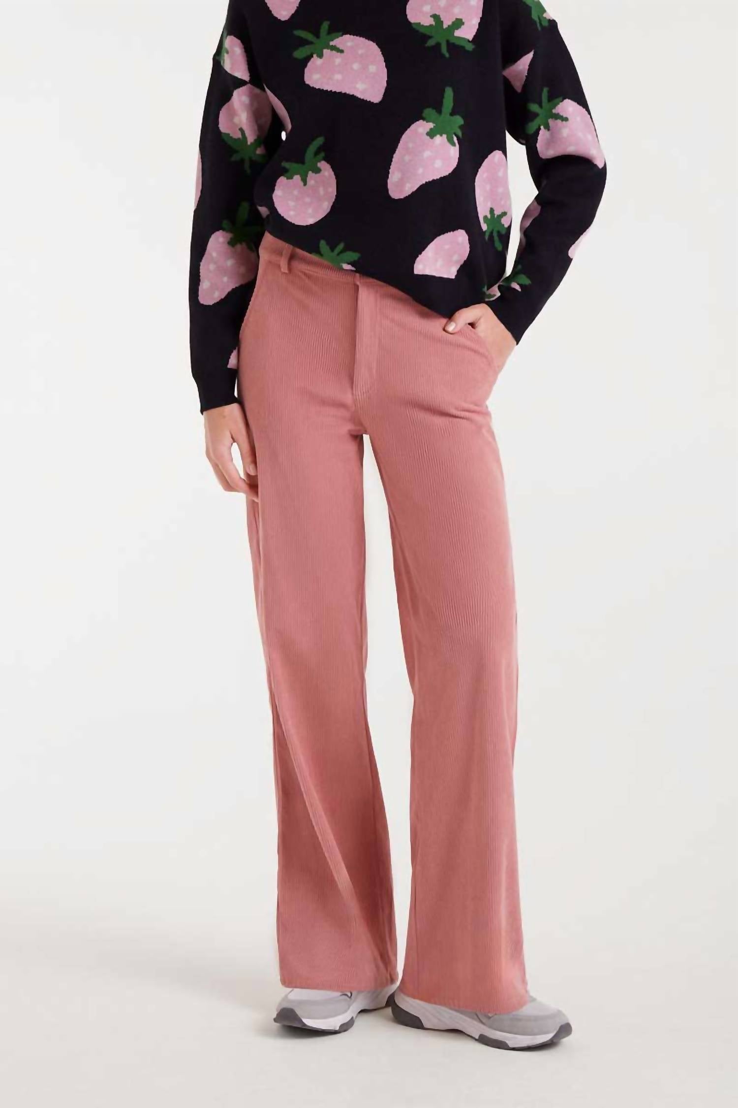 Compania Fantastica - Mid-rise Corduroy Pants