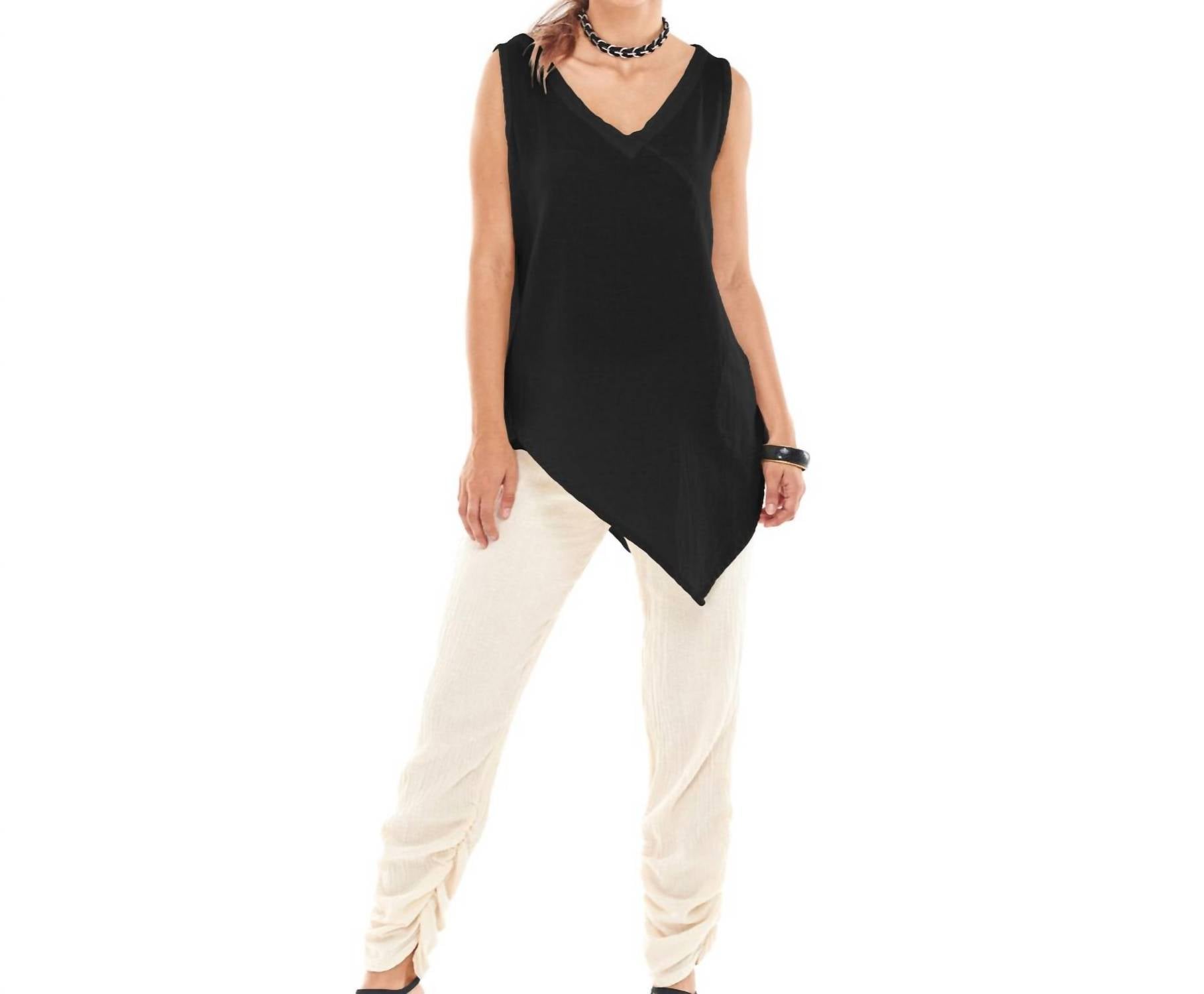 Oh My Gauze! Allie Top in black - women's tank top