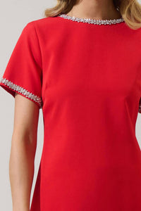 Sugarlips - Kaitlyn Rhinestone Shift Mini Dress