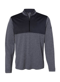 adidas Lightweight Quarter-zip Sweater in black carbon - men's sweater - view 4