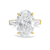 Diana M Jewels - Women's Oval & Baguette Lab-Grown Diamond Ring (10.00 Ct) - Bold